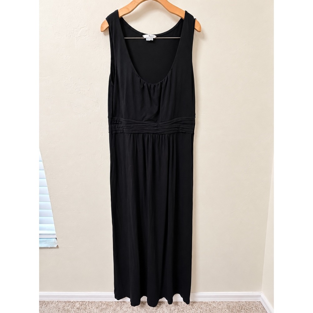Boden Black Sleeveless Empire Waist Maxi Dress WH656 US 16L UK 20L